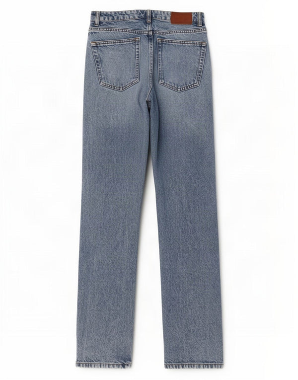 Jeans dritti da donna Zara EU 38 Small W28 L32 Cotone blu