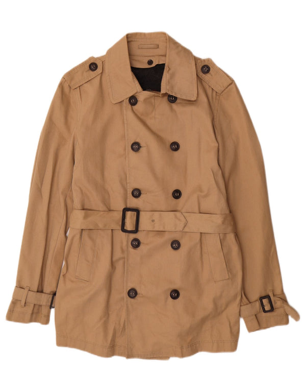 Trench da Uomo ZARA UK 40 Grande Cotone Beige