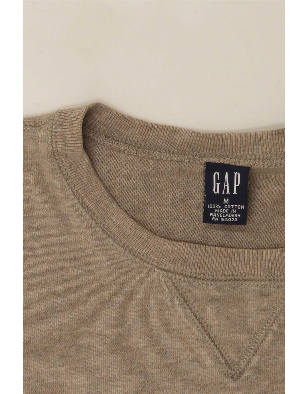 Gap Top da uomo a maniche lunghe in cotone beige medio
