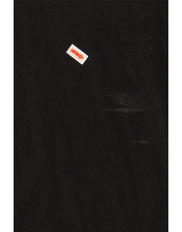 Maglia ADIDAS da donna a maniche lunghe UK 16/18 grande cotone nero