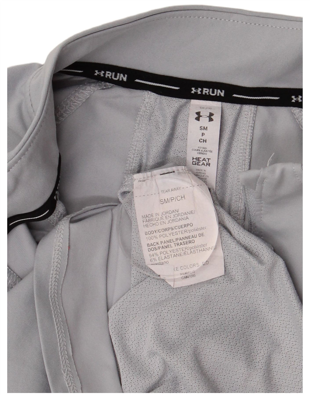 Maglia da ginnastica da donna UNDER ARMOUR Heat Gear Pullover UK 10 piccola grigia