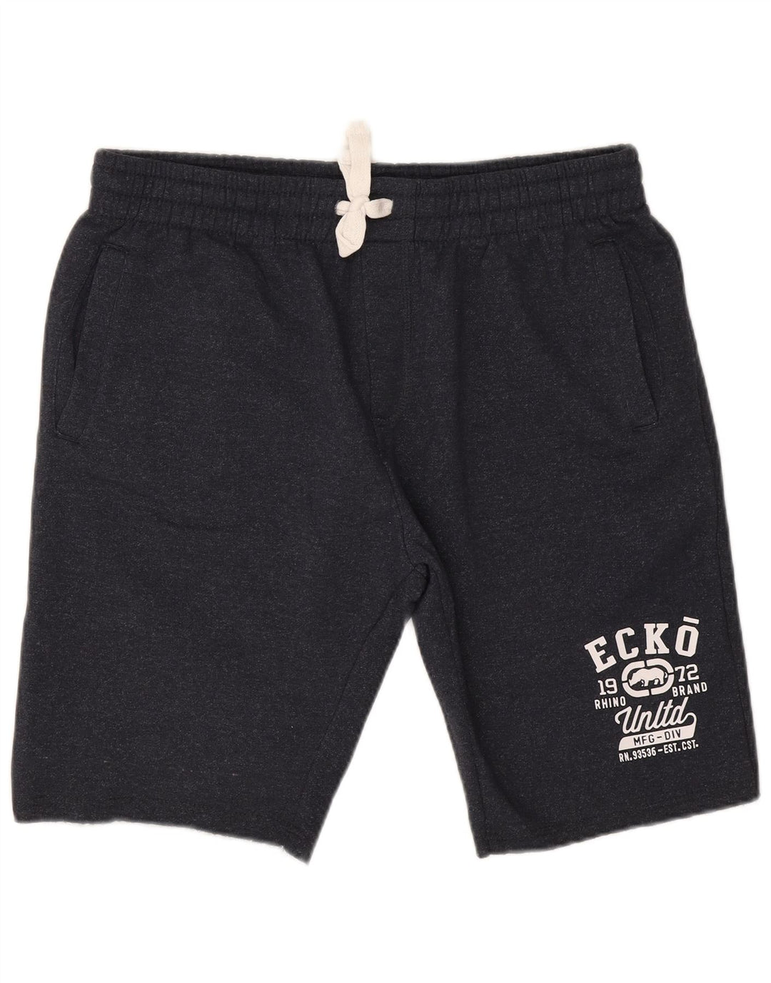 Pantaloncini sportivi grafici da uomo Ecko Unltd grandi in poliestere blu navy