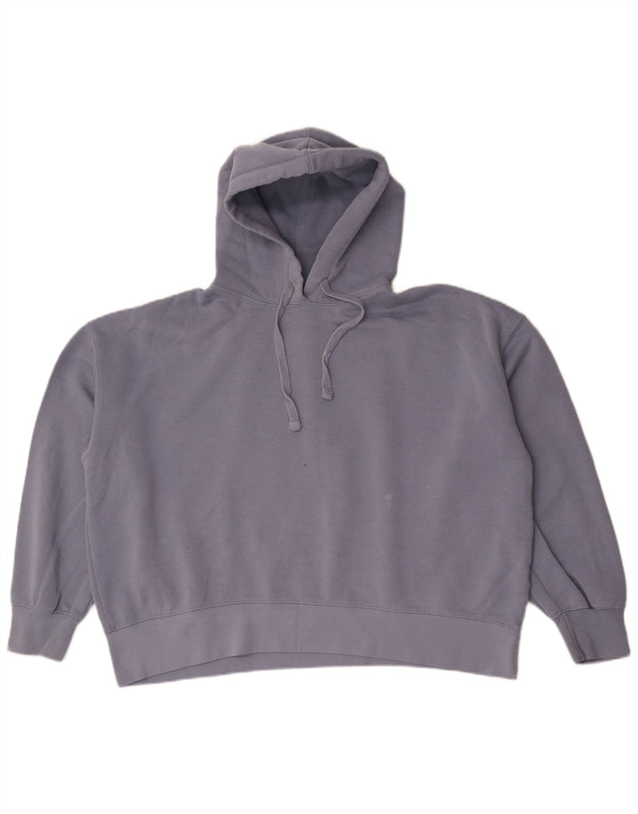 Maglione oversize con cappuccio da donna Zara UK 10 piccolo poliestere blu