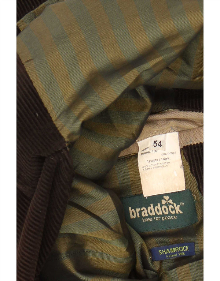 Giacca da uomo Braddock in velluto a coste IT 54 2XL Cotone marrone