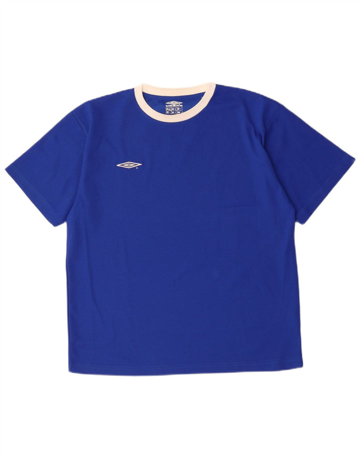 T-shirt da uomo Umbro Top blu medio in poliestere