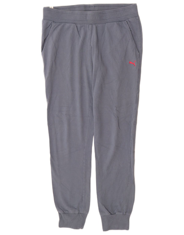 Pantaloni da tuta da donna Puma Joggers UK 16 Large Grigio Cotone