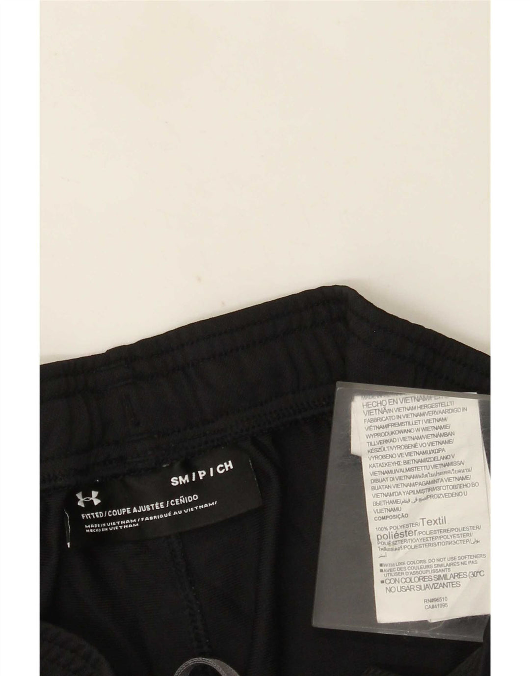 Pantaloni da tuta da uomo Under Armour piccoli in poliestere nero