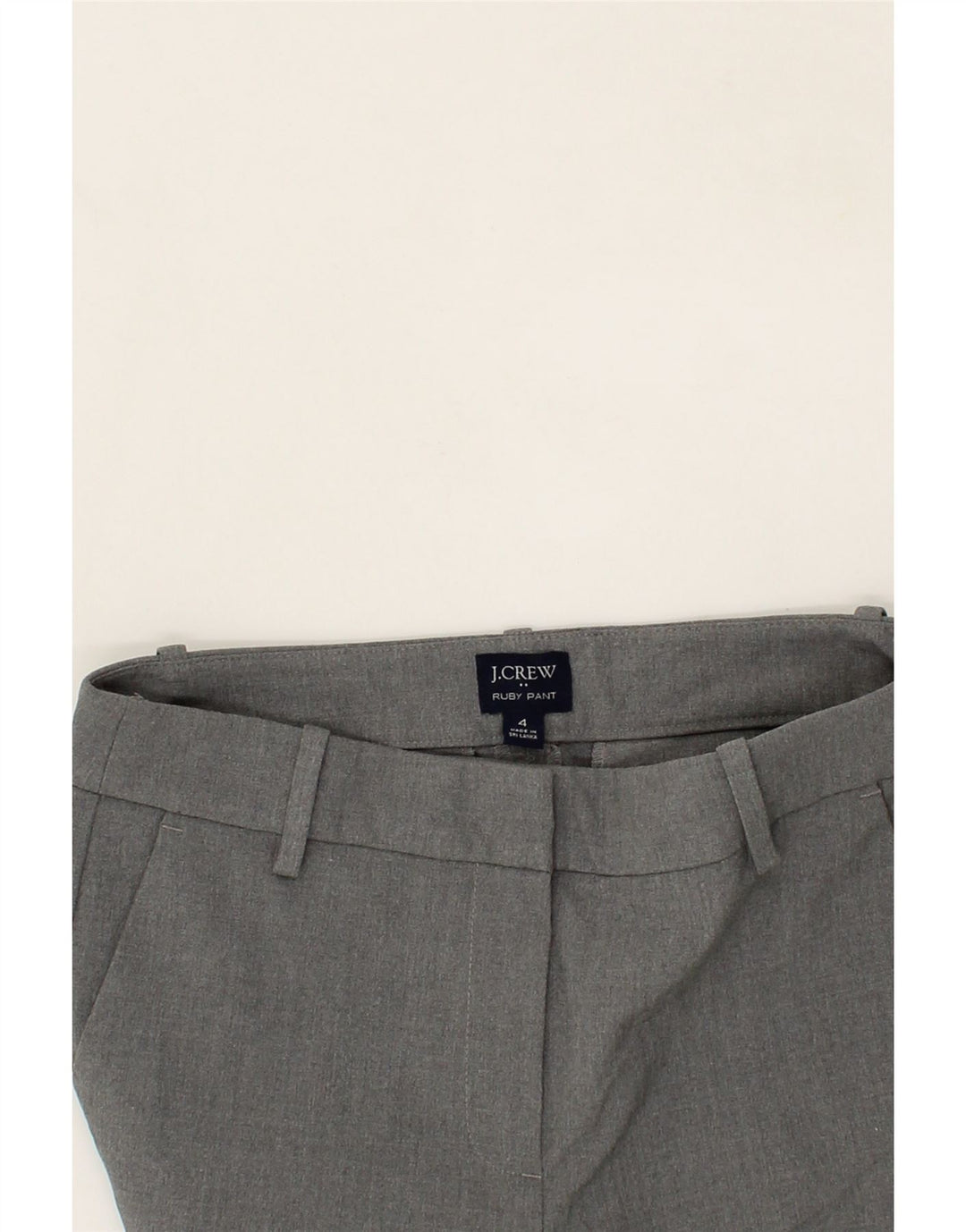 J. CREW Womens Ruby Skinny Chino Trousers US 4 Small W27 L27 Grey Vintage J. Crew and Second-Hand J. Crew from Messina Hembry 