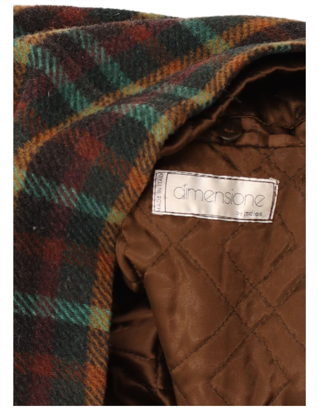 Cappotto da uomo INDIOS UK 40 grande quadretto multicolore