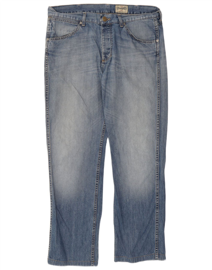Jeans dritti da uomo Wrangler W36 L31 cotone blu