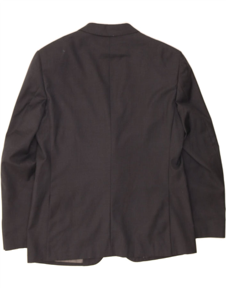 CALVIN KLEIN Mens 2 Button Blazer Jacket IT 56 3XL Grey Wool Vintage Calvin Klein and Second-Hand Calvin Klein from Messina Hembry 
