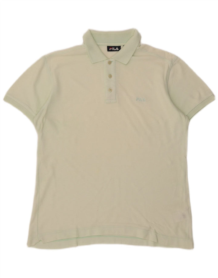 FILA Mens Polo Shirt Small Green Cotton