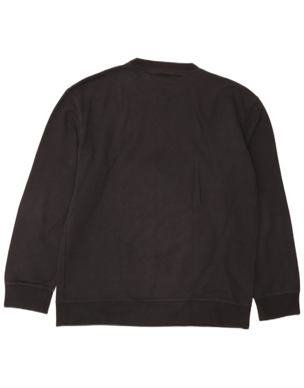 Felpa da uomo Tommy Hilfiger Jumper XL in cotone nero