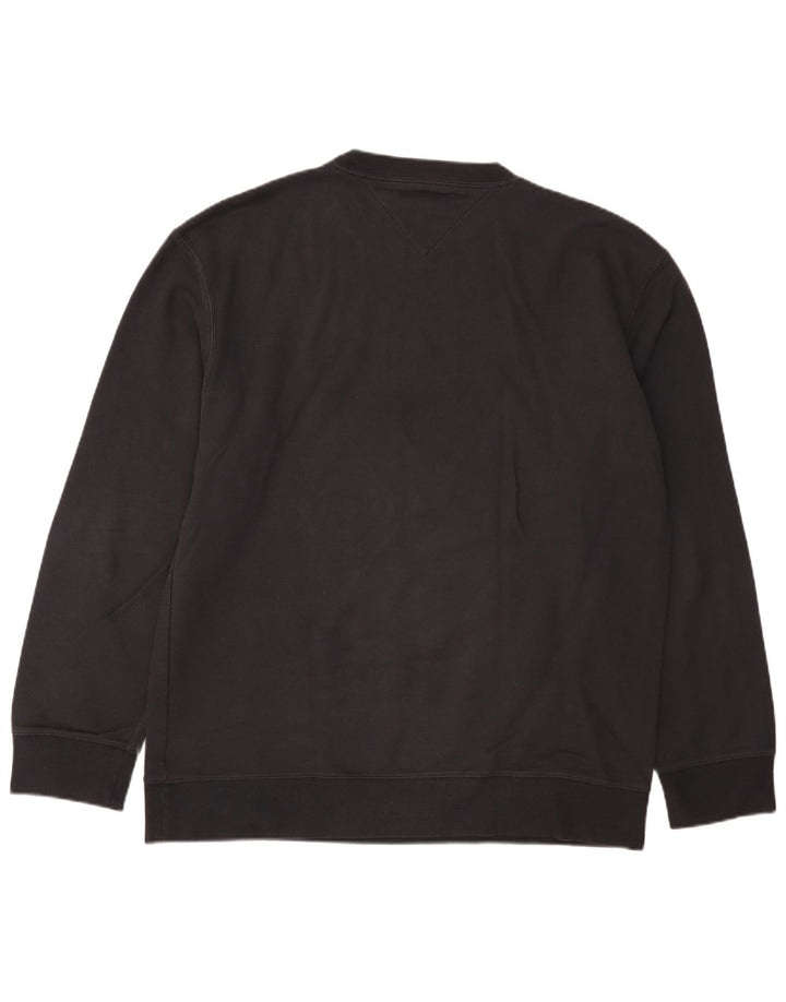 Felpa da uomo Tommy Hilfiger Jumper XL in cotone nero