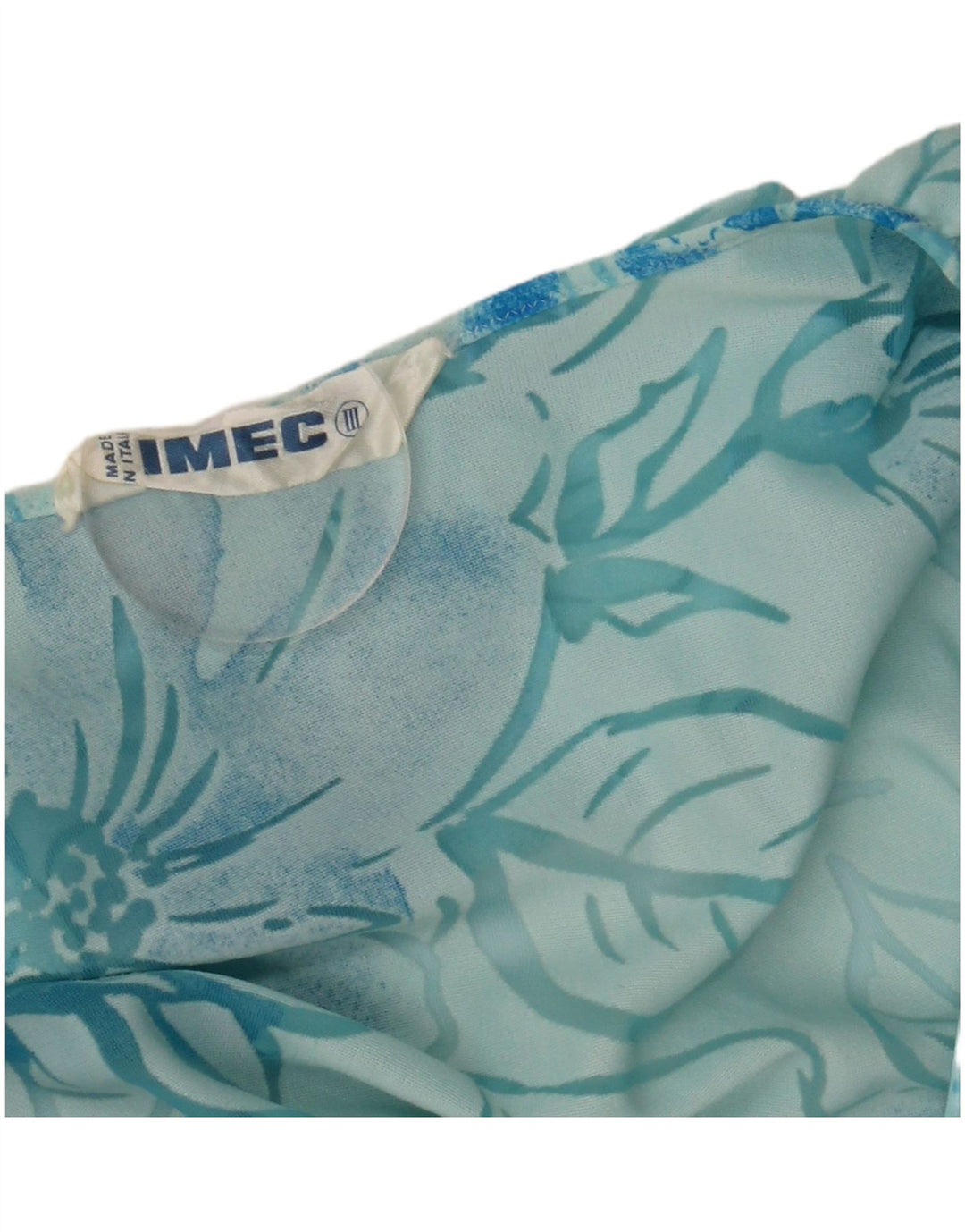 Abito da donna a trapezio con maniche a 3/4 Imec UK 12 Blu medio floreale