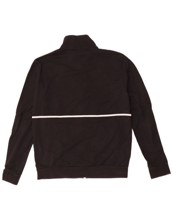 Giacca da tuta grafica da uomo Emporio Armani in cotone nero medio