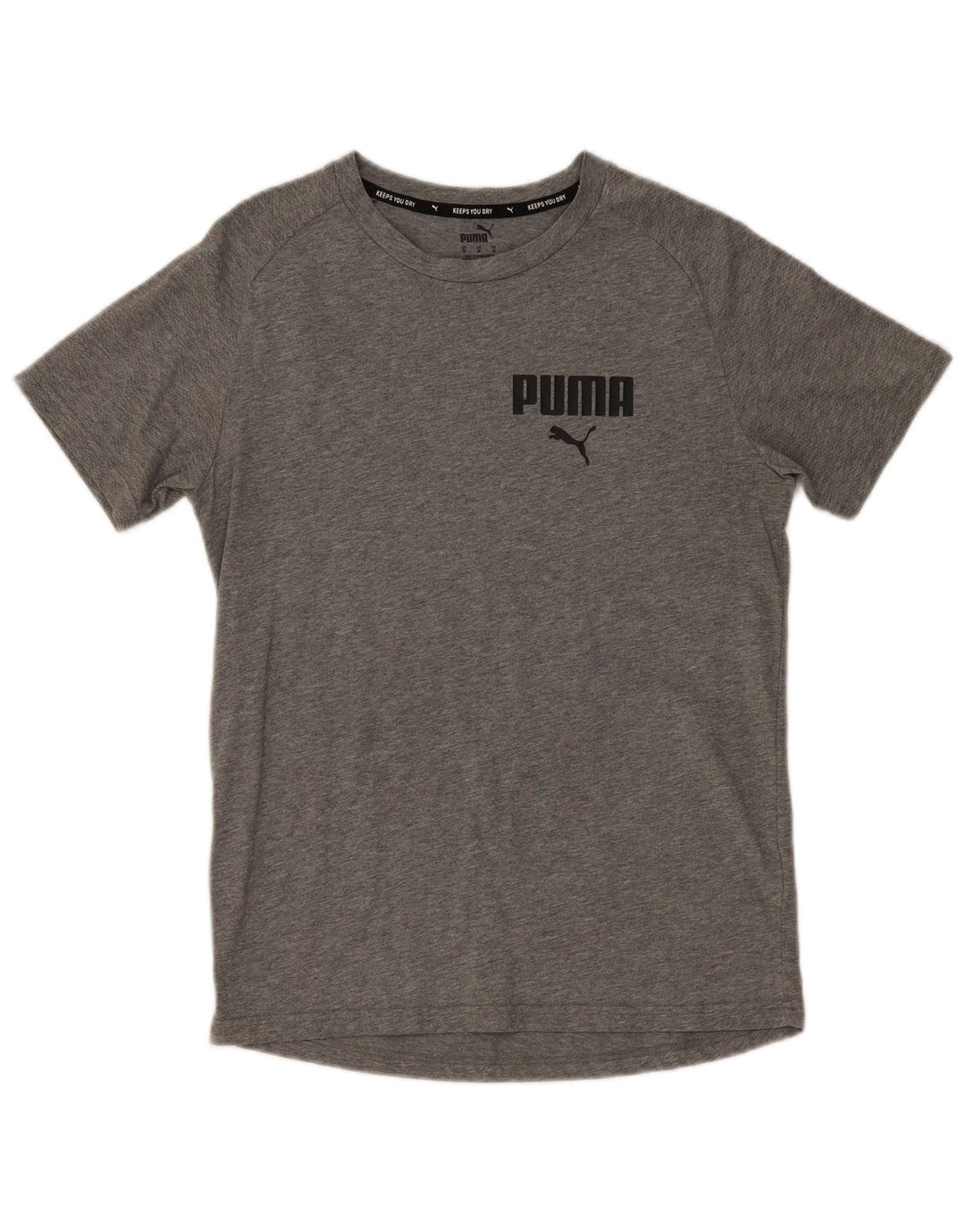 T-shirt grafica da uomo Puma Top grigio medio chiazzato