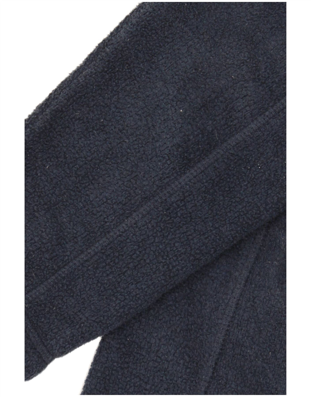 Maglione in pile da ragazzo con zip e collo Fat Face 10-11 anni in poliestere blu navy