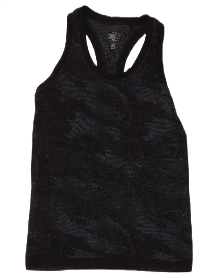 Canotta da donna ATHLETA UK 8 piccola in nylon mimetico nero