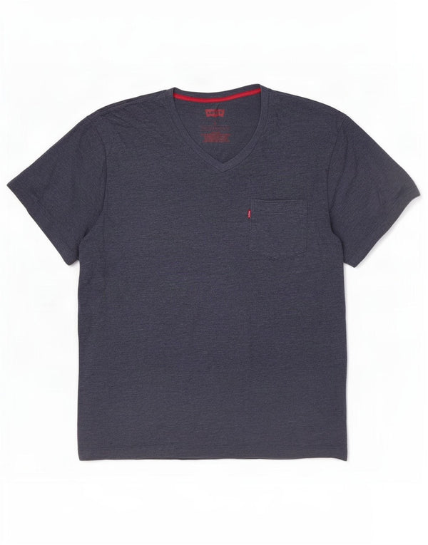 T-shirt da uomo Levi's Top XL in cotone blu navy
