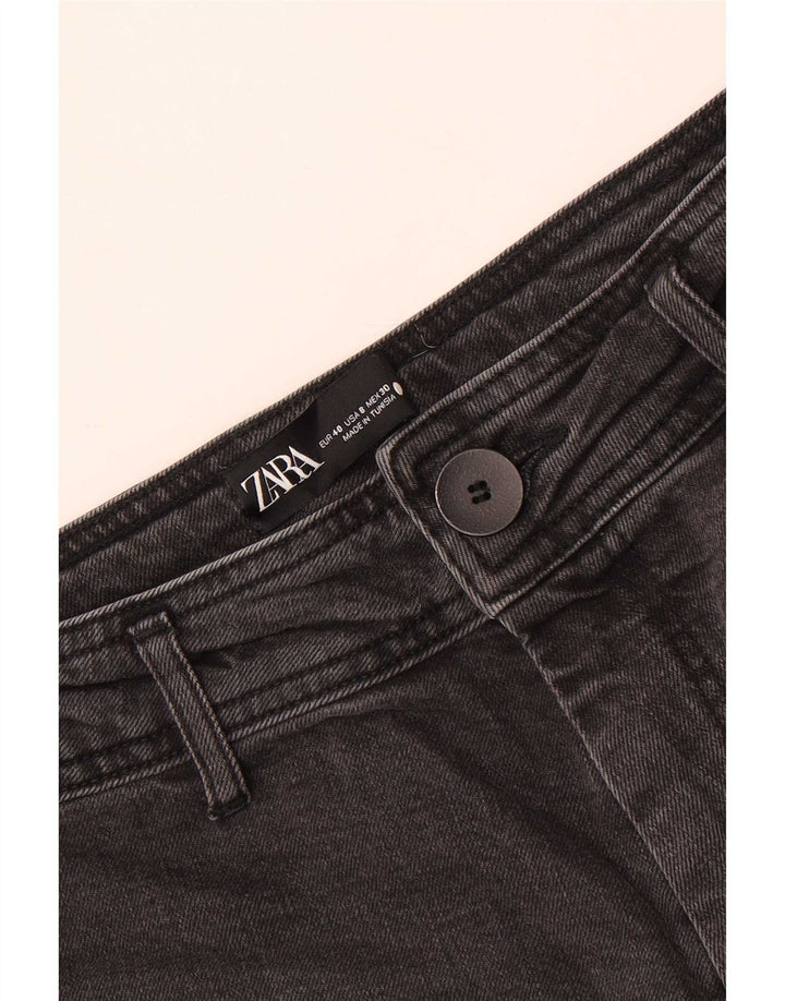 Jeans Zara da donna a gamba larga EU 40 medio W30 L29 neri