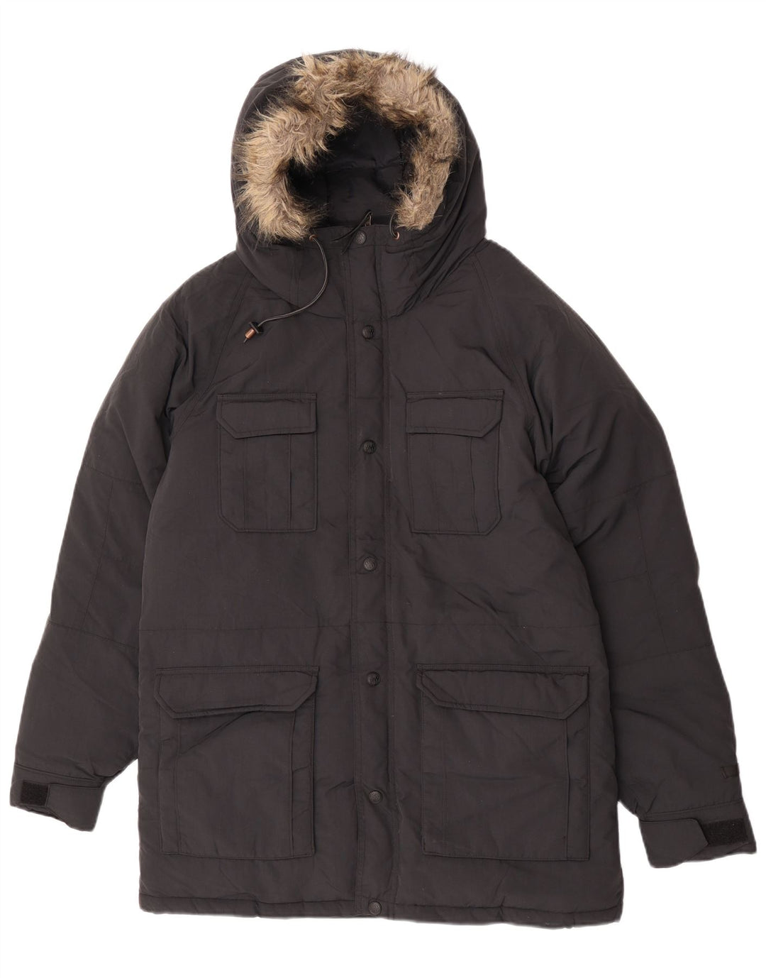Giacca imbottita con cappuccio da uomo Levi's UK 38 media nera in poliammide