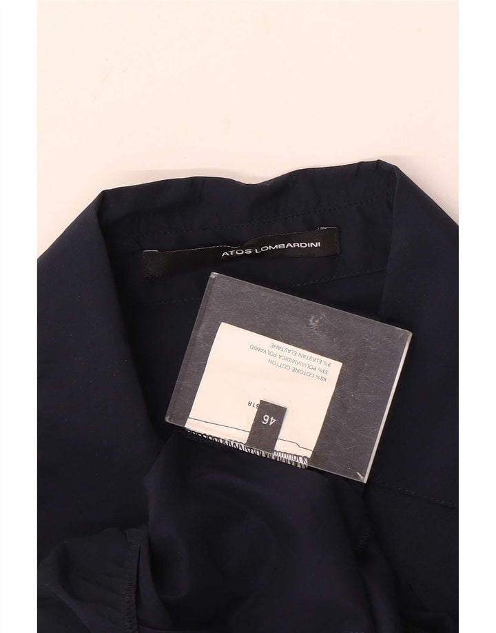 Body da donna con volant sul davanti Atos Lombardini IT 46 Large Blu Navy