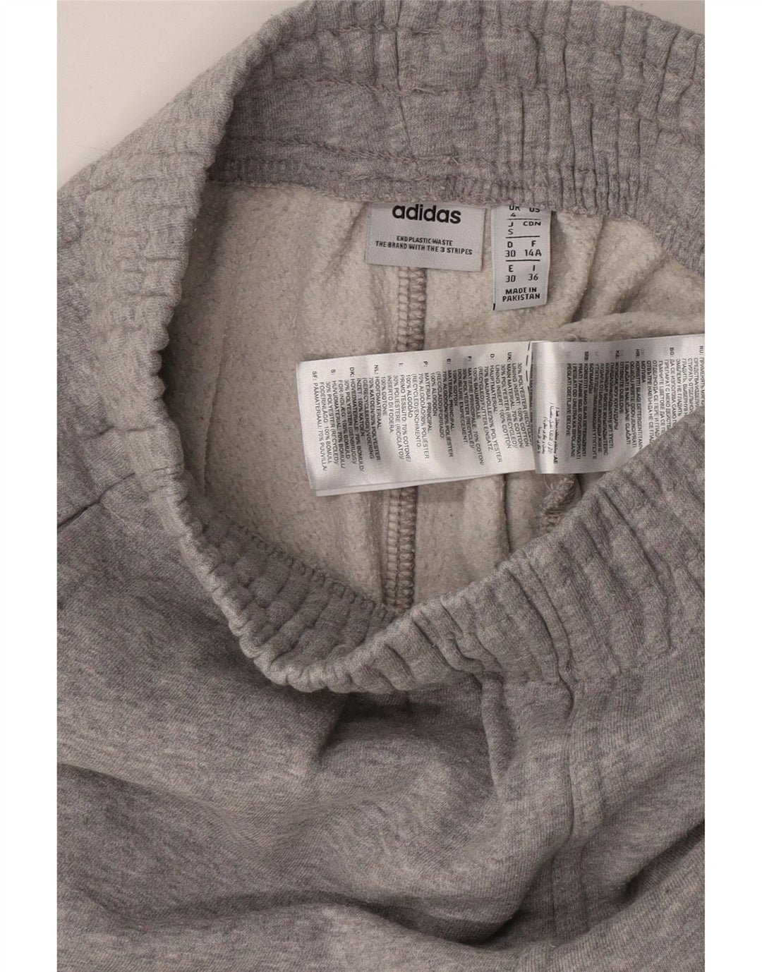 Pantaloni da tuta da donna ADIDAS Joggers UK 4 XS cotone chiazzato grigio