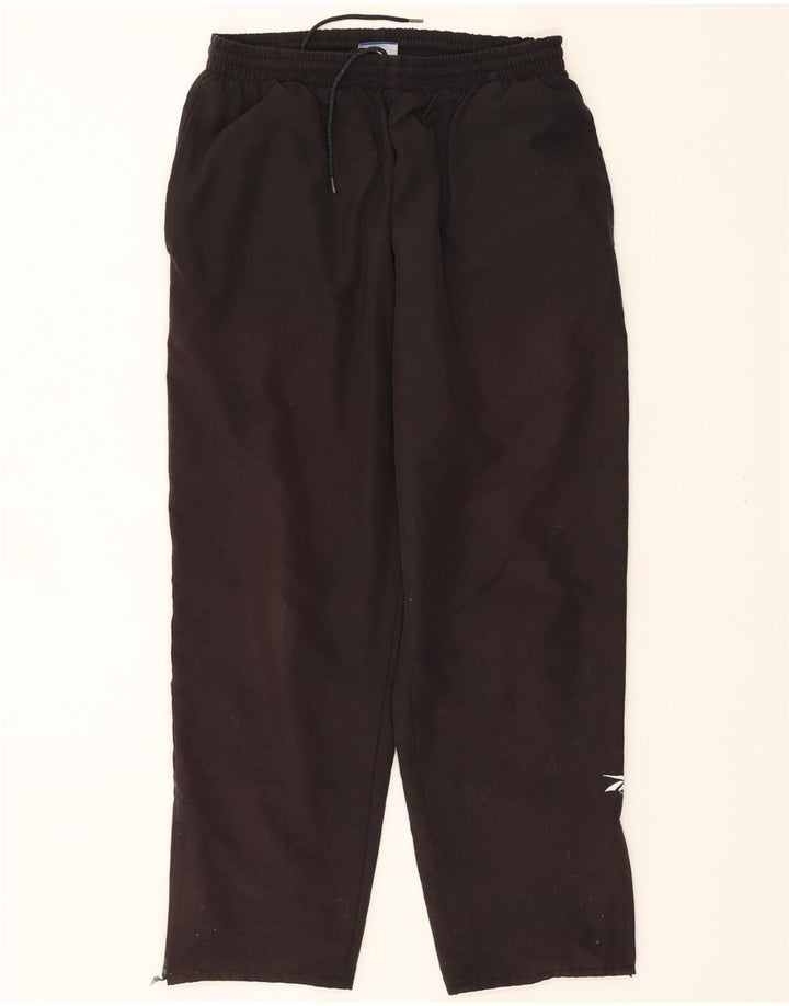 REEBOK Womens Tracksuit Trousers UK 12 Medium  Black Nylon Vintage Reebok and Second-Hand Reebok from Messina Hembry 
