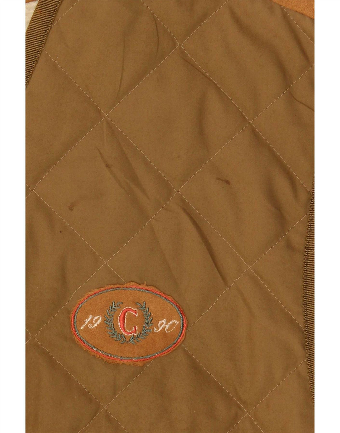 Gilet trapuntato da uomo Casucci UK 36 piccolo poliestere kaki