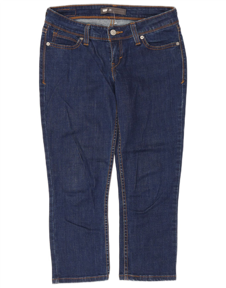 Jeans Capri da donna Levi's W26 L21 cotone blu navy