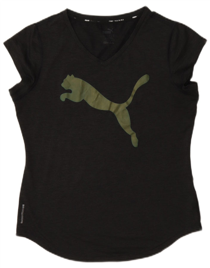T-shirt grafica da donna Puma UK 12 Grigio medio