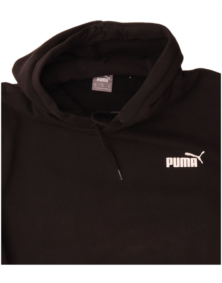 Felpa con cappuccio da uomo Puma 2XL cotone nero