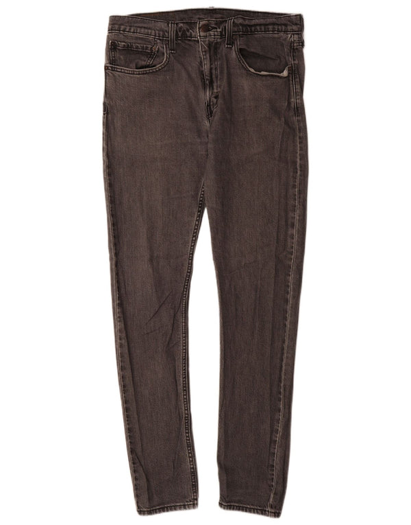Levi's Uomo 512 Lo-Ball Slim Tapered Jeans W34 L33 Cotone Grigio