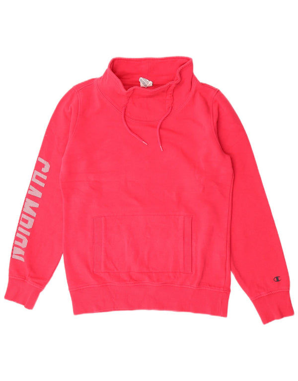 Felpa con grafica da donna Champion UK 14 Cotone rosa medio