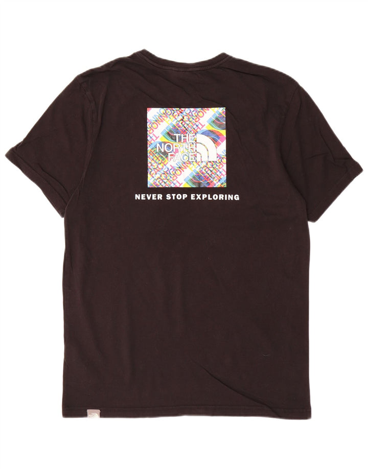 THE NORTH FACE T-shirt grafica da uomo Top in cotone nero medio