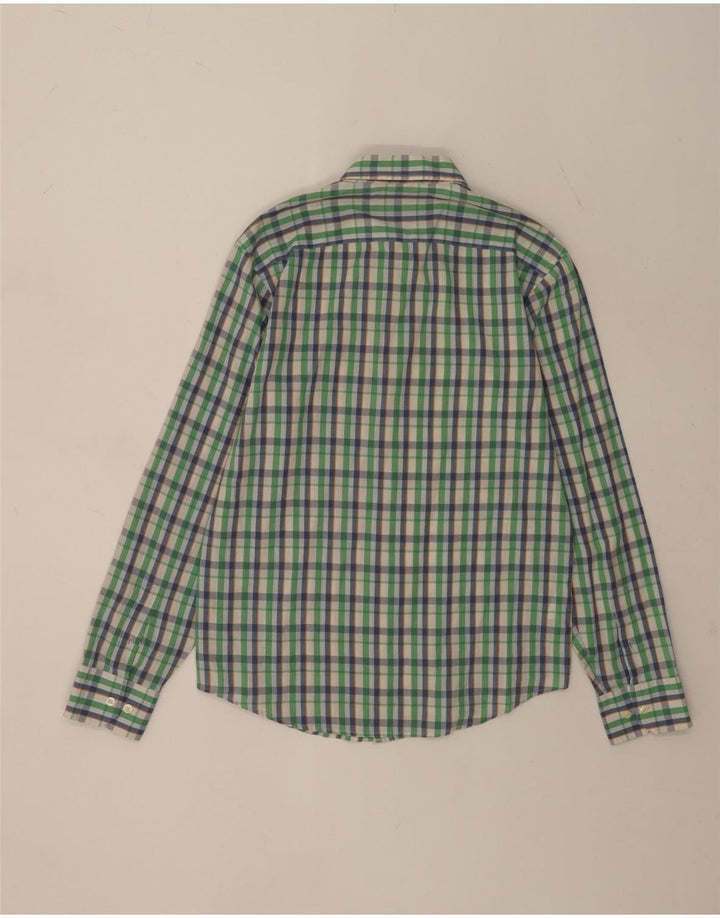 Penguin Camicia da uomo Heritage slim fit in cotone a quadri verde medio