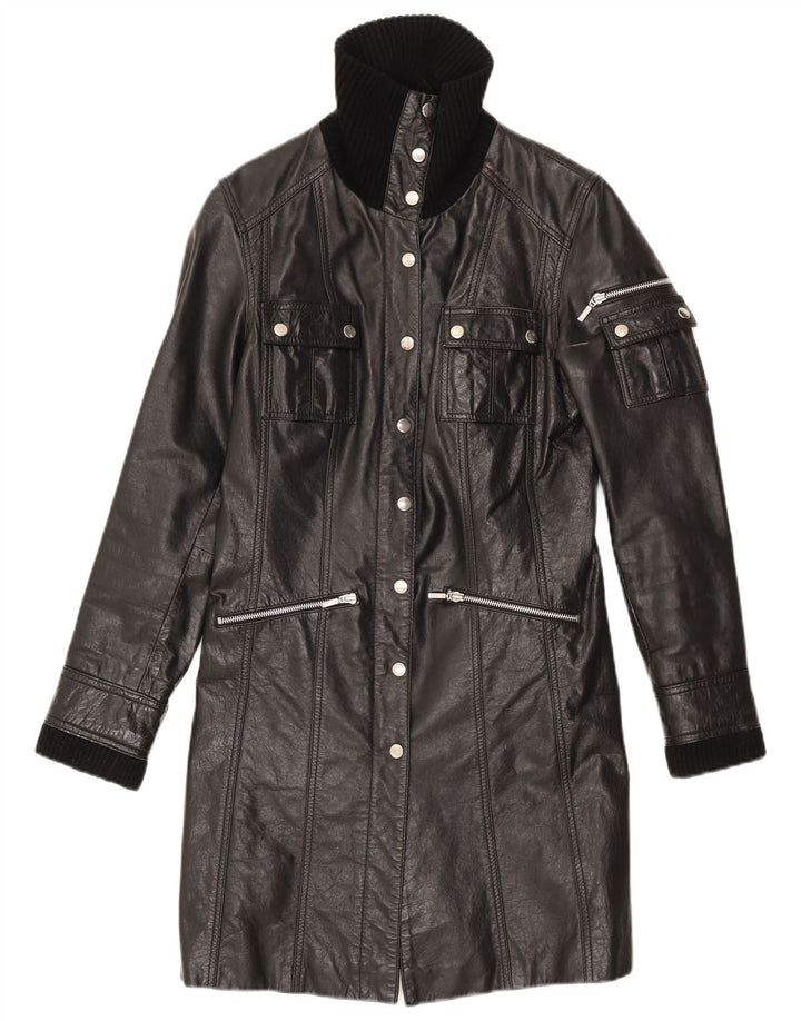 Cappotto in pelle da donna Gipsy UK 12 medio nero