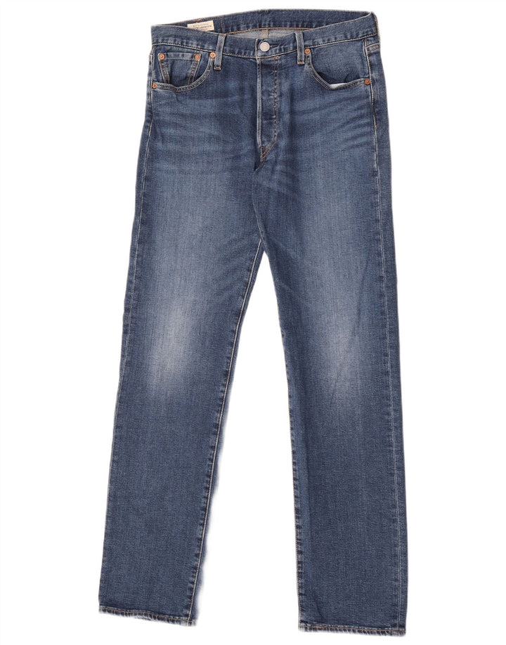 LEVI'S Jeans dritti da uomo 501 W30 L32 cotone blu