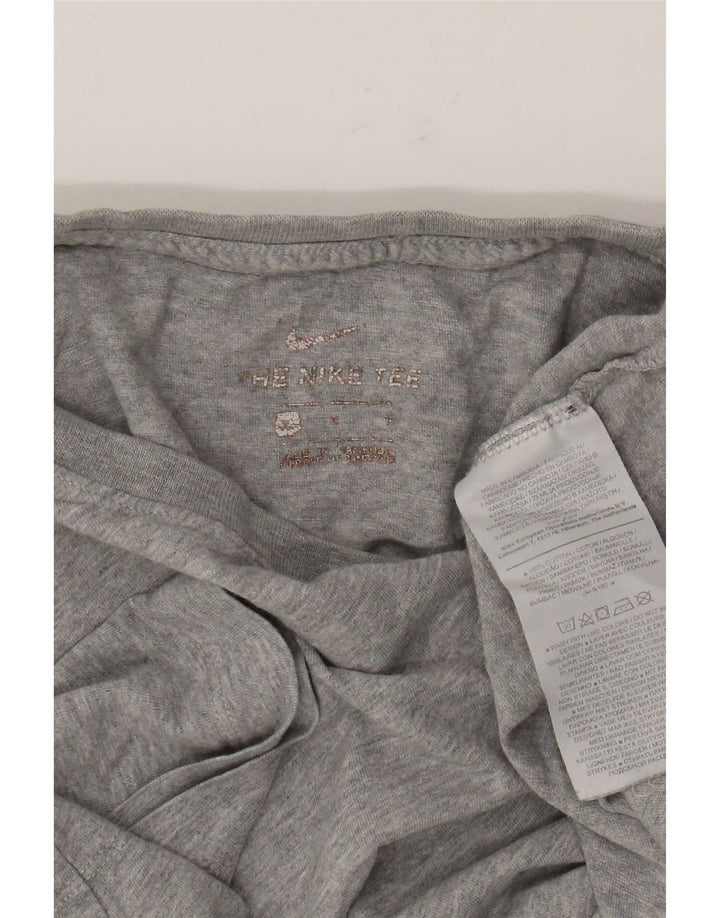 T-shirt da uomo Nike Top grande in cotone chiazzato grigio