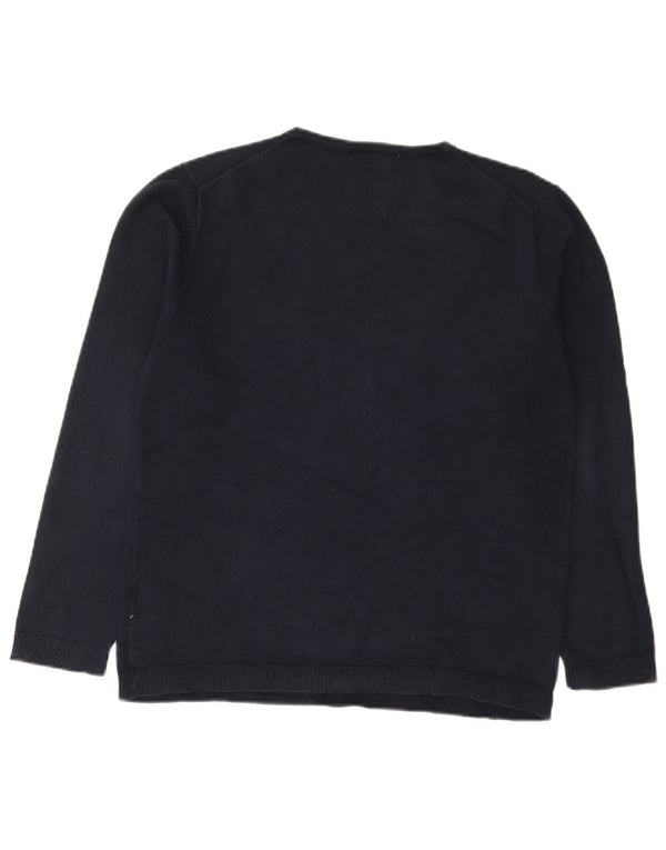 Maglione Zara da bambino con scollo a V 13-14 anni in cotone blu navy