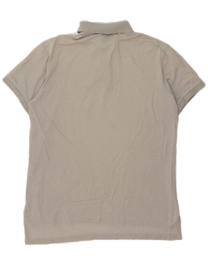 POLO RALPH LAUREN Mens Custom Fit Polo Shirt Medium Grey Vintage Polo Ralph Lauren and Second-Hand Polo Ralph Lauren from Messina Hembry 