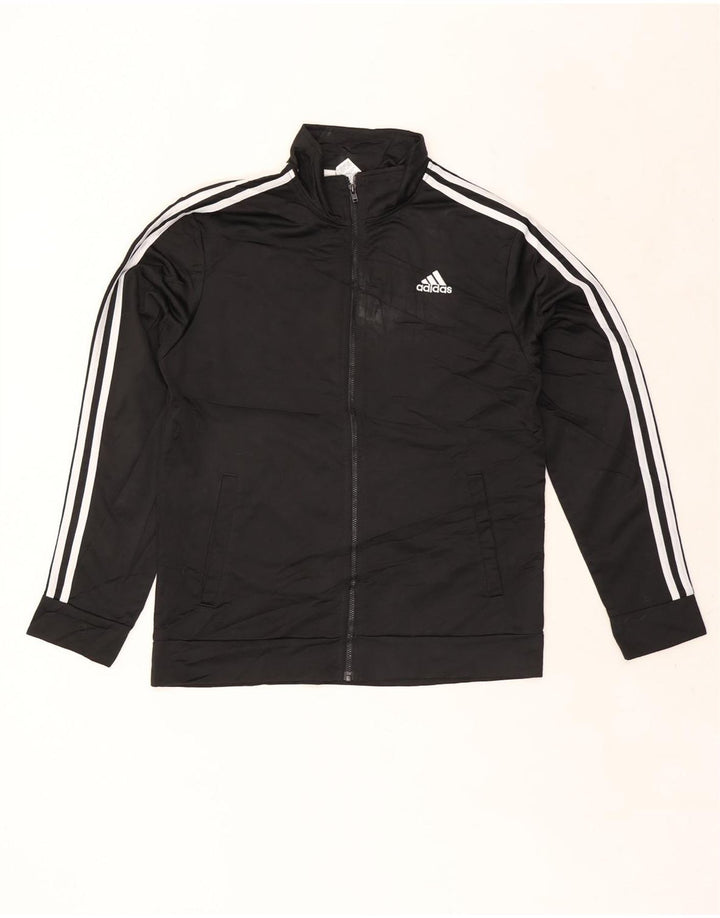 Giacca Top della tuta da ragazzo Adidas 13-14 anni in poliestere nero
