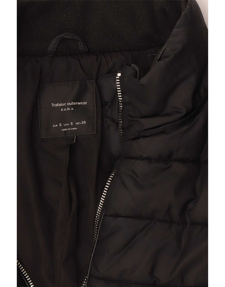 Giacca imbottita Trafaluc da donna Zara UK 10 piccola nera