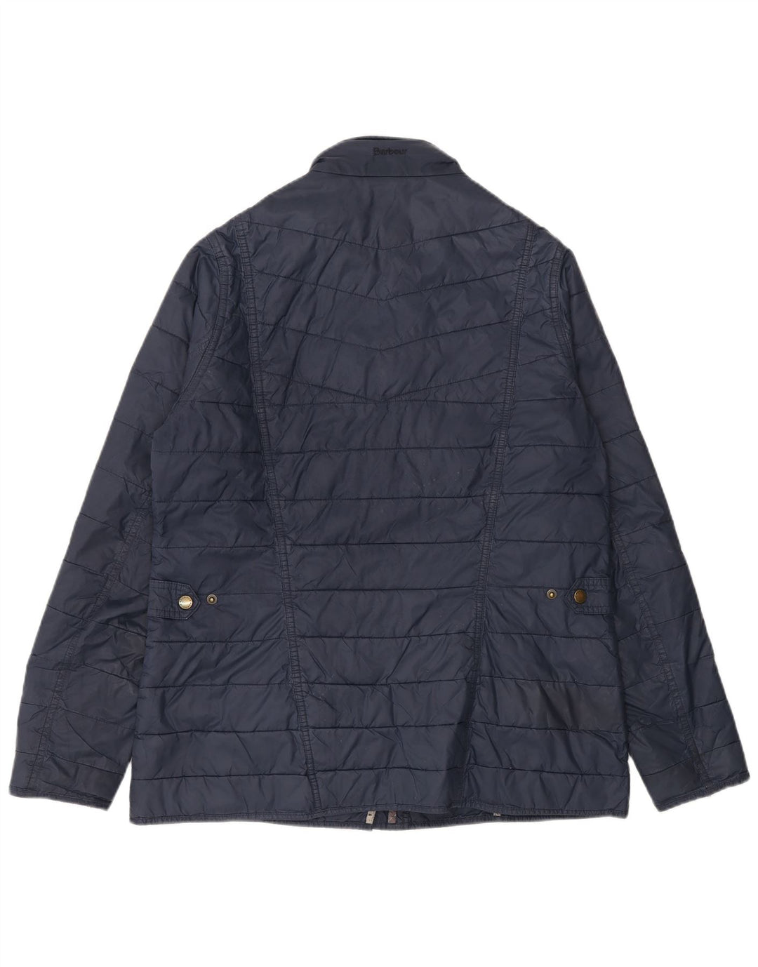 Giacca imbottita da donna Barbour UK 16 Large Blu Navy Colourblock in poliammide