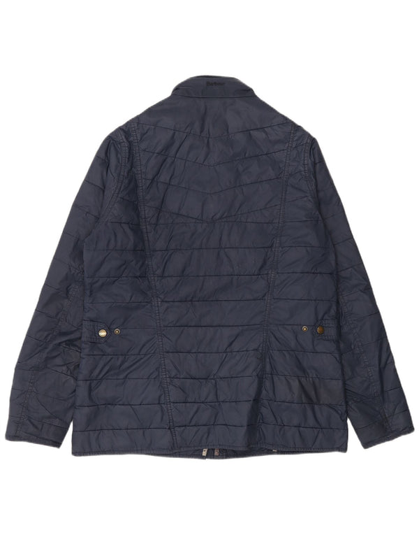 Giacca imbottita da donna Barbour UK 16 Large Blu Navy Colourblock in poliammide
