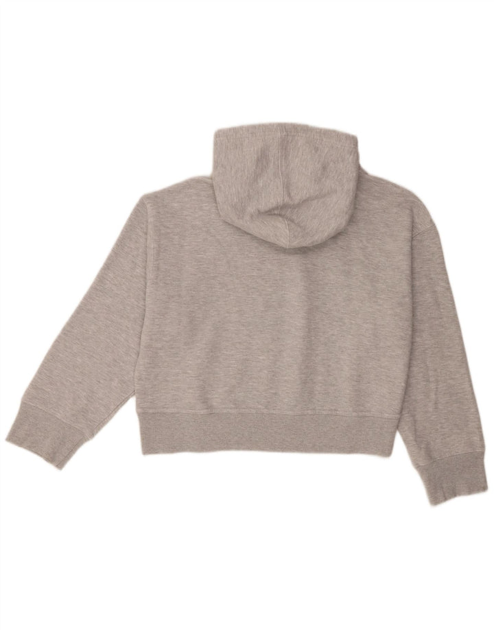Maglione corto con cappuccio oversize da donna Zara UK 14 Grigio medio