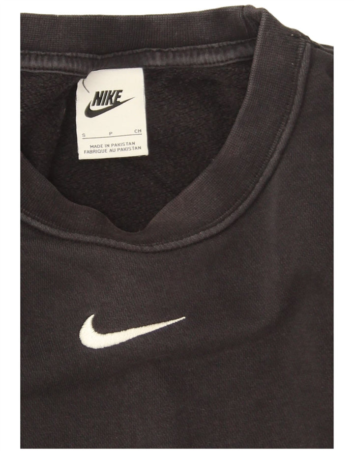 Felpa Nike da uomo dal taglio ampio, piccola, in cotone nero