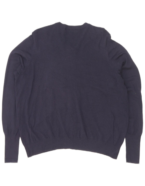 Maglione cardigan da donna Marks & Spencer UK 16 grande blu navy