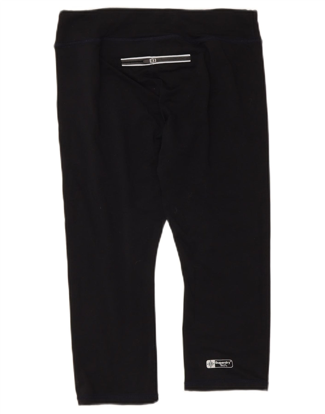 Leggings Capri grafici da donna Superdry UK 6 XS poliestere nero